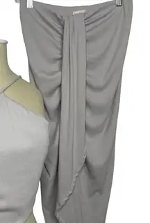 Illa Illa Boutique Trendy Ruffle Midi Skirt Mauve Knit Size S