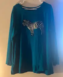 Jane&Delancey Zebra Print Sweater 