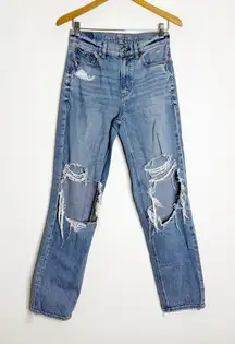 American Eagle Super High-Rise Baggy Straight Jeans – Size 2