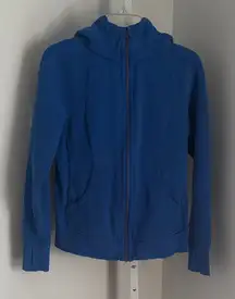 Lululemon Scuba Hoodie Cerulean Blue Full Zip-Up Jacket Size 4