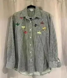 Women’s Black&White P.G.B. Button Down