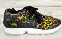 Adidas Shoes Women Size 7 ZX Flux Rainbow Animal Print Running Sneakers Athletic