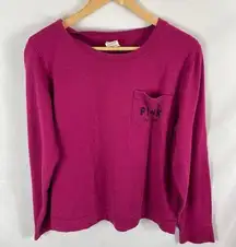 VS PINK Fuscia Pink Sweatshirt Size Medium