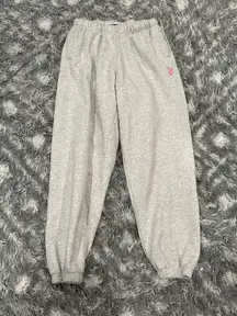 Playboy by Pacsun Light Gray Jogger Sweatpants Small S
