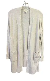 Kaisley Open Cardigan Sweater Oatmeal Sz S NWT