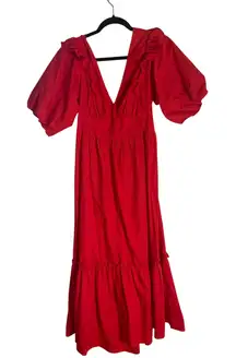 SugarLips red tie back dress size large