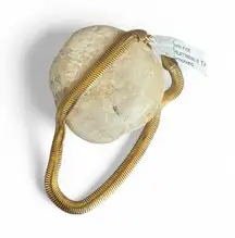 Stainless steel yellow gold plated snake chain Bracelet