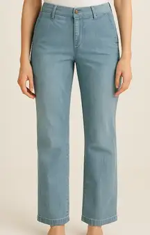 Express Design Studio Editor Pants Womens Size 4 Light Wash Denim