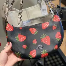 coach Payton Hobo With Wild Strawberry Print CH330