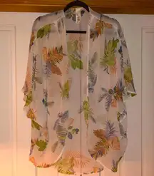 Style Rack Floral Sheer Kimono - Multicolor