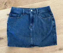 White Fox Boutique - Denim Mini Skirt in Blue