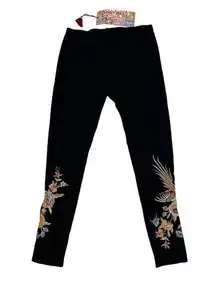 Johnny Was - Melina Embroidered Leggings in Black