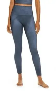 BEYOND YOGA Women's Lux High Waisted Legging Blue Printed Speckle Size XS NEW