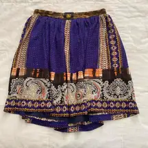 Tsumori Chisato Dark Purple Patterned Skirt size 2