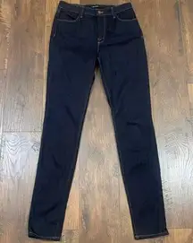 J Brand Maria Dark Wash Skinny Jeans in Starless