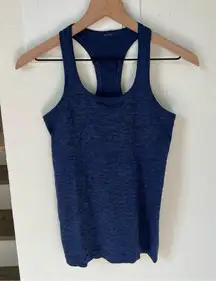 Lululemon Barry’s Bootcamp Swiftly Tech Racerback Tank Top in Heathered Blue