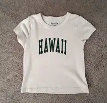 Brandy Melville John Galt Baby Tee Cropped Hawaii 