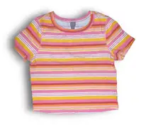 Orange Pink Short Sleeve