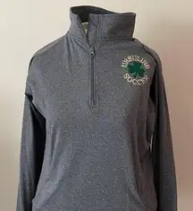 Ursuline Fighting Irish Soccer 1/4 zip top sweatshirt Athletic pullover large