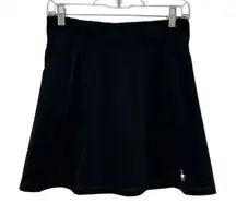 Smartwool Black Polyester Merino Wool Tennis Golf Skirt Small