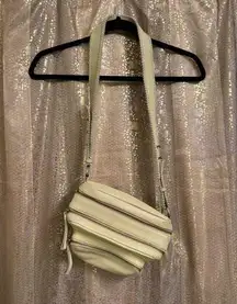 Free People  Ivory Nikko Leather Sling Crossbody Boho Bag