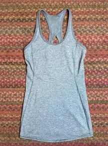 LULULEMON GREY SPECIAL EDITION MESH BACK RACERBACK TANK TOP