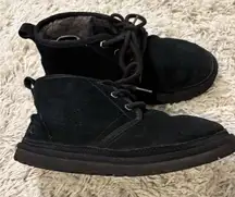 UGG Neumel Chukka Black Ankle Boots for Women Size 6