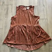 Velvet large, rose gold top‎