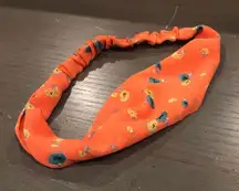 Coral Floral Headband