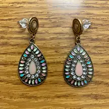 Boho Multicolor Water Drop Earrings