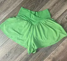 Green Aerie Flowy Shorts