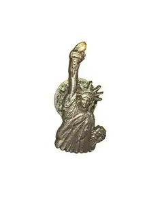 Pewter Statue of Liberty New York Souvenir Lapel Hat Pin