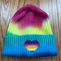 THE PHLUID PROJECT Be Kind Be Proud Beanies Black Rainbow & Laniard gift Set