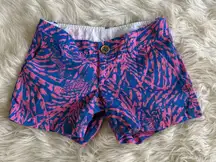Lilly‎ Pulitzer Women's Callahan Shorts Zebra Print Size 2 Multicolor NEW