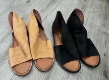 Lot of 2 Free People Mont Blanc sandal flats size 39 us 8.5