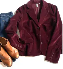 St. John's Bay burgundy wine corduroy jacket Blazer