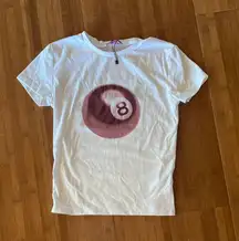 NWOT Edikted Red 8 Ball Baby tee Size S 