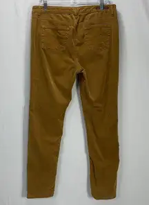 Skinny High Rise Corduroy Caramel Pants Size 14