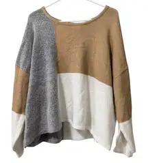 Anthropologie by the River Women Sweater Size S/M Slouchy Ribbon Long‎ Sleeve