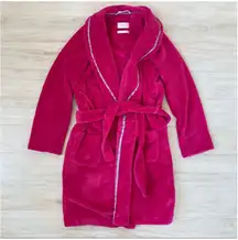 Victorias Secret Plush Hot Pink Bathrobe