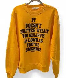 Madhappy Tokyo Exclusive Drop Black Yellow Crewneck Sweatshirt L NWT Sold Out