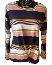 Tru‎ Self Striped Sweater Knotted Front Very Soft No Size