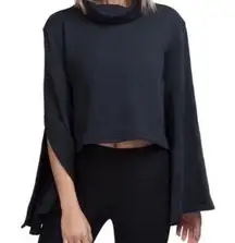 Movement Salvation Turtleneck Size Small Flare Sleeve Black EUC