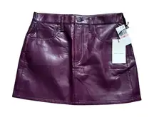 Citizens Of Humanity Beatnik Leather‎ Mini Skirt NEW $278 SOLD OUT On Revolve