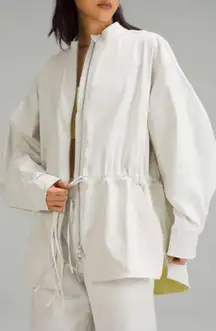 Lululemon Athleisure Cinch-Waist Stretch Shirt Jacket size Medium