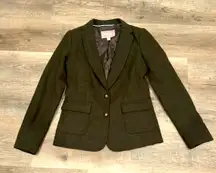 Banana Republic sophisticated minimalist Blazer Hunter Green (Size 0) NWOT