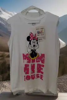 NWT‎ UniqloxDisney Minnie Mouse Mickey+Friends Summer Vacation Tank M OLDSTOCK