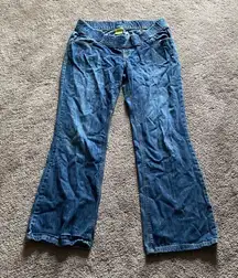 Old Navy Maternity Bootcut Jeans Woven Waistband SIZE 6-Short