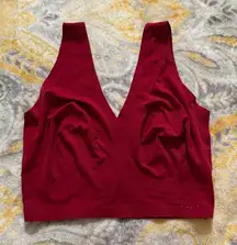 Calvin Klein Red v neck bra size medium
