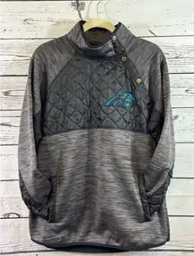 Women's NFL Team Apparel Gray Black Carolina Panthers Sweatshirt M